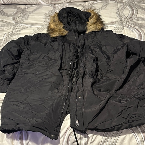 Fashion Nova Other - Fashion Nova Black Jacket with Fur Hood